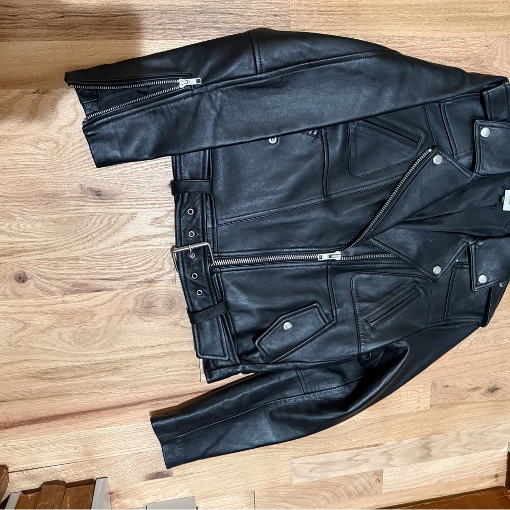 CAbi Black Leather Motorcycle Jacket